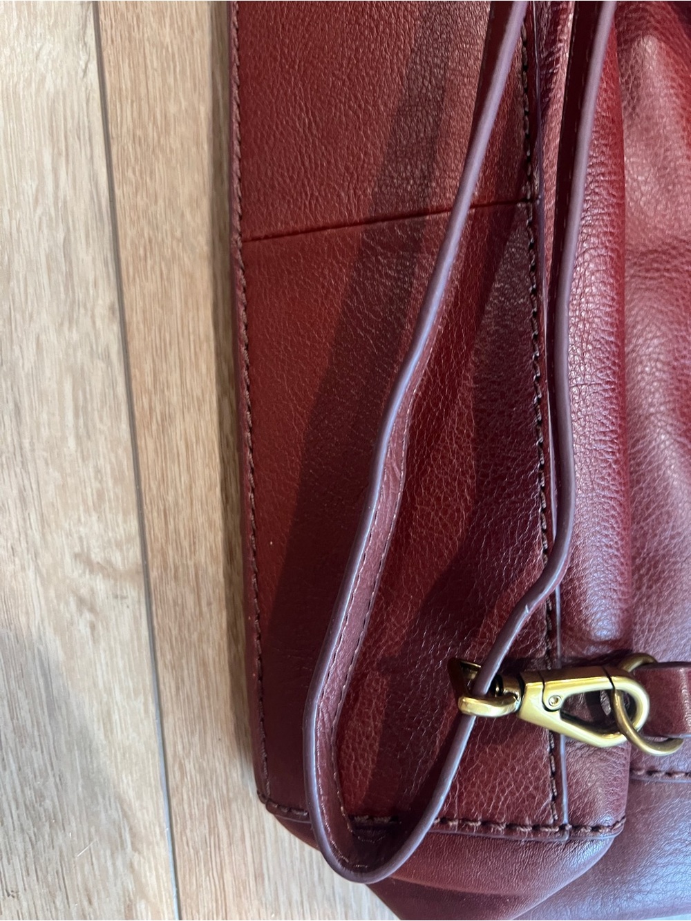 Fossil Women’s Leather Tote Bag in Cognac Brown - Picture 8 of 10